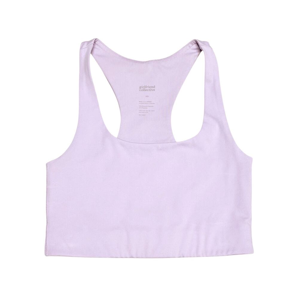GIRLFRIEND COLLECTIVE Paloma Racerback Scoop-Neck Sports Bra in Lilac Purple XS